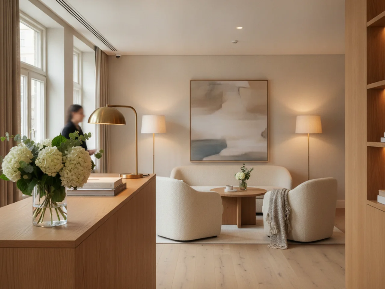 Reception og lobby på Hotel KBH i København